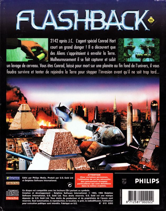 Flashback: The Quest for Identity box art for CD-i
